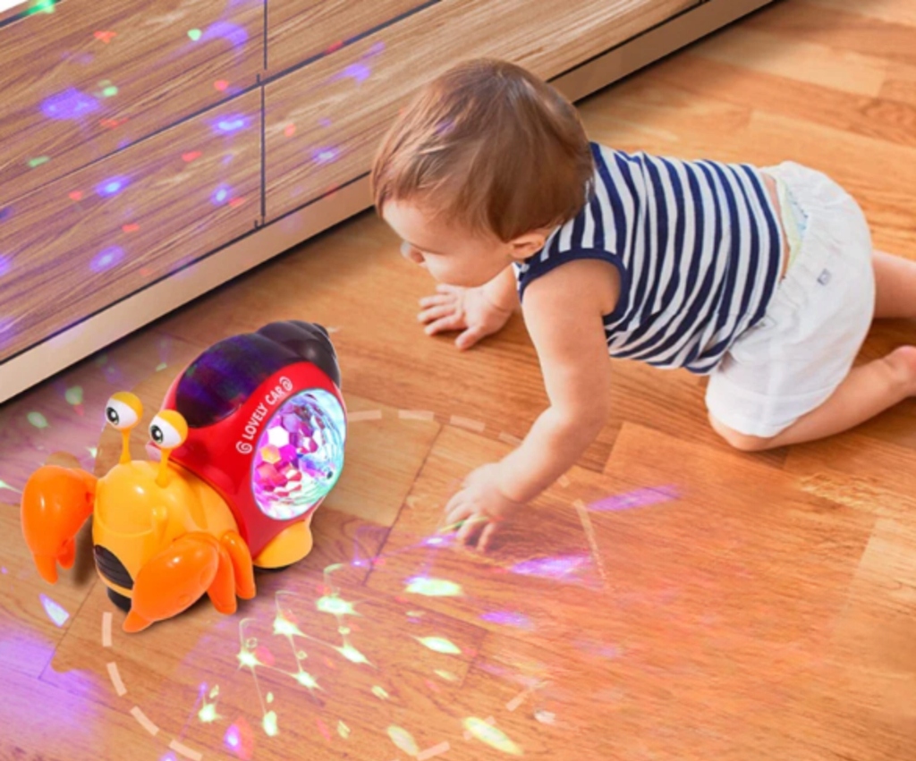 KRAB INTERAKTYWNY PEŁZAJĄCY RACZKOWANIE EFEKTY ŚWIETLNE DŹWIĘKOWE Efekty dźwiękowe ruchowe