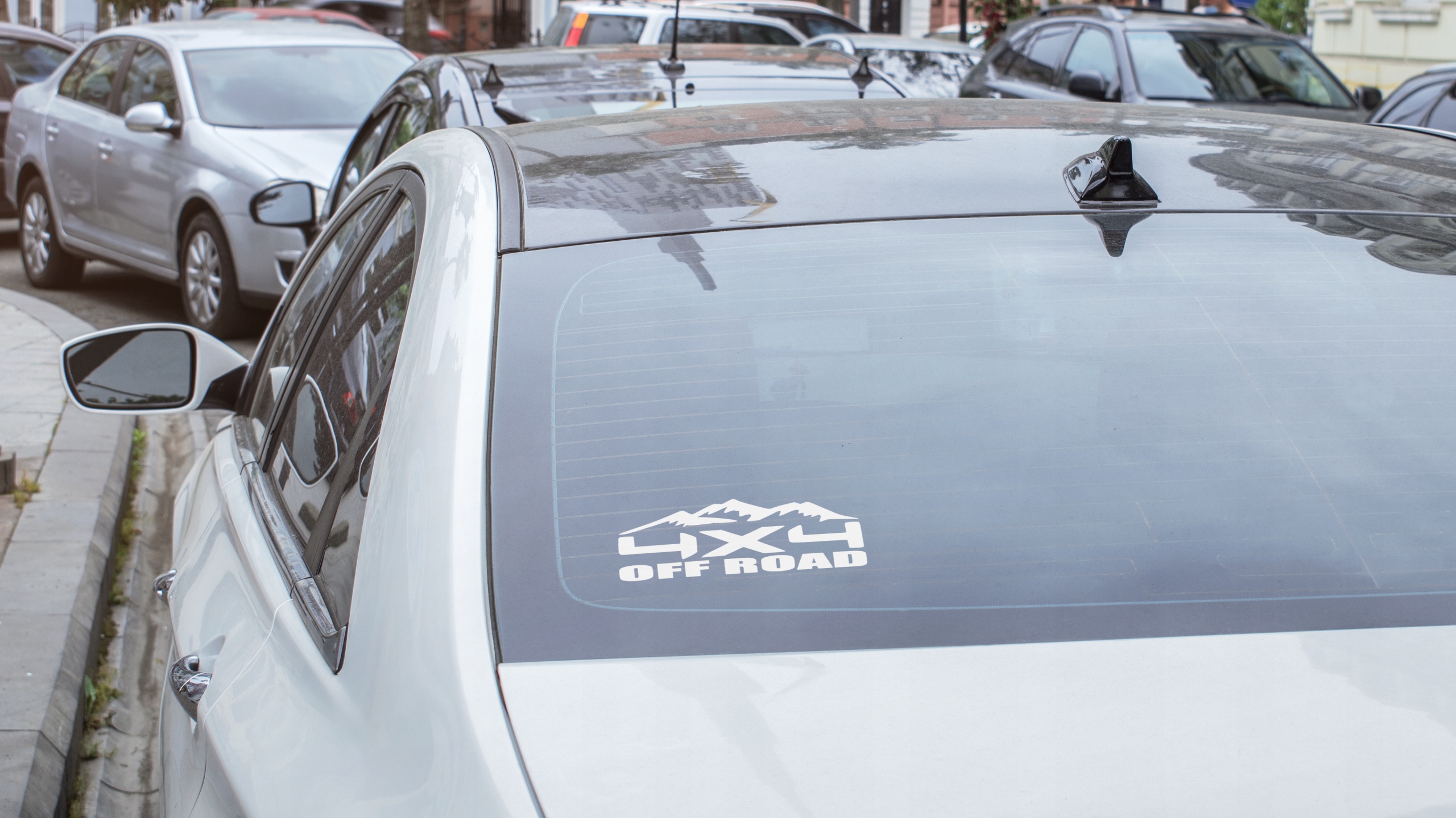 Naklejka 4X4 na samochód na auto JEEP - ODBLASKOWA| HOLOGRAM Producent Inny