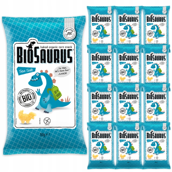 12x Bezlepkové křupky s mořskou solí Bio 50g