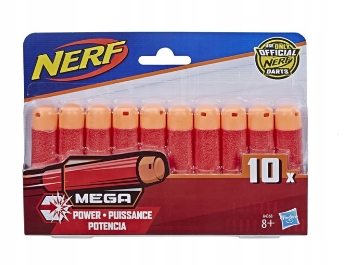 NERF Mega Strzalki N-STRIKE ELITE POWER A4368 10szt EAN (GTIN) 5010993577842