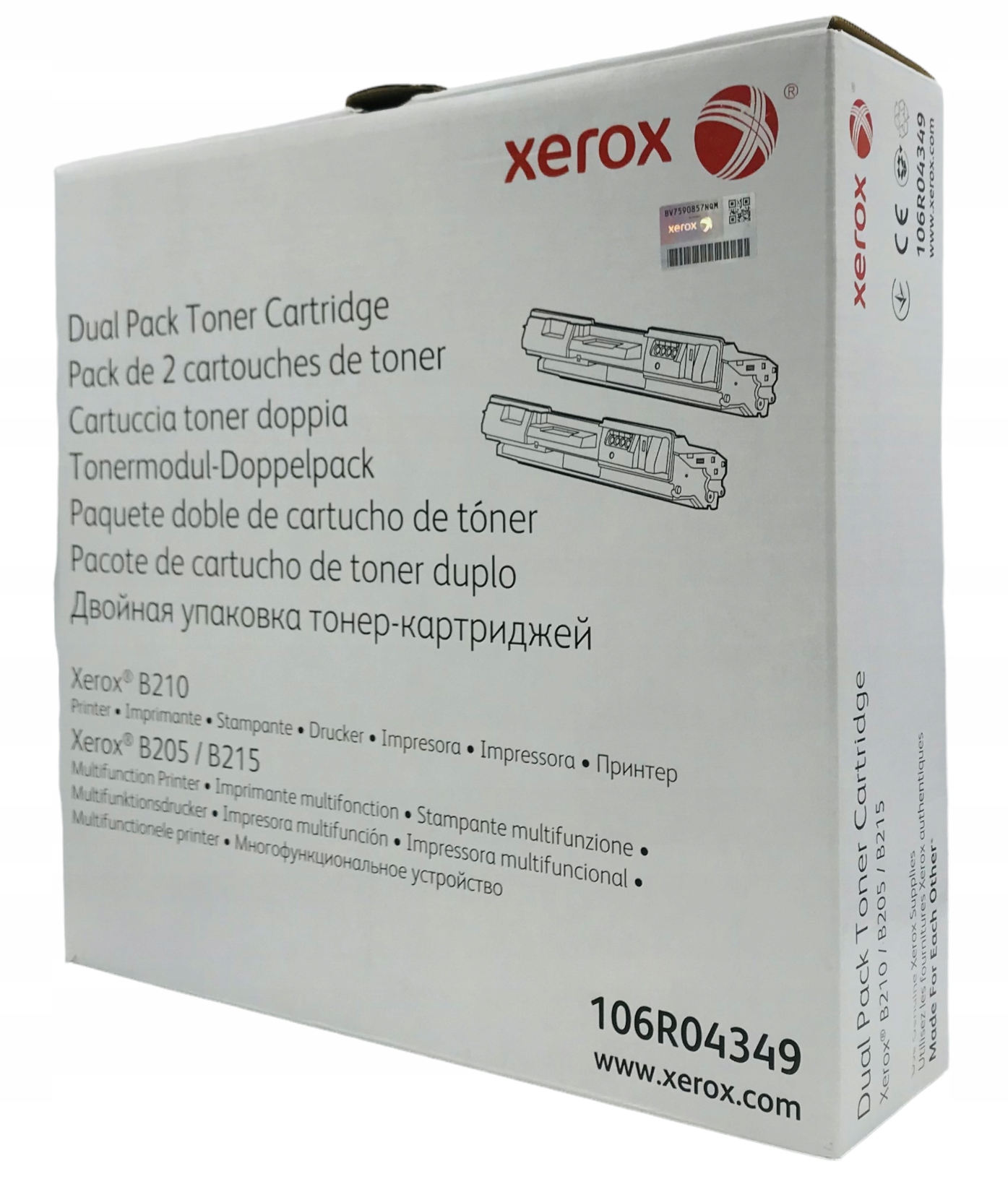Toner do Xerox B210 Xerox B205 B215 Dwupak Xerox 106R04349 Black Oryginalny Model 106R04349