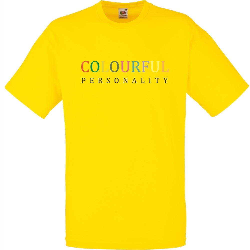 

Koszulka colourfull personality S żółta jaskrawa