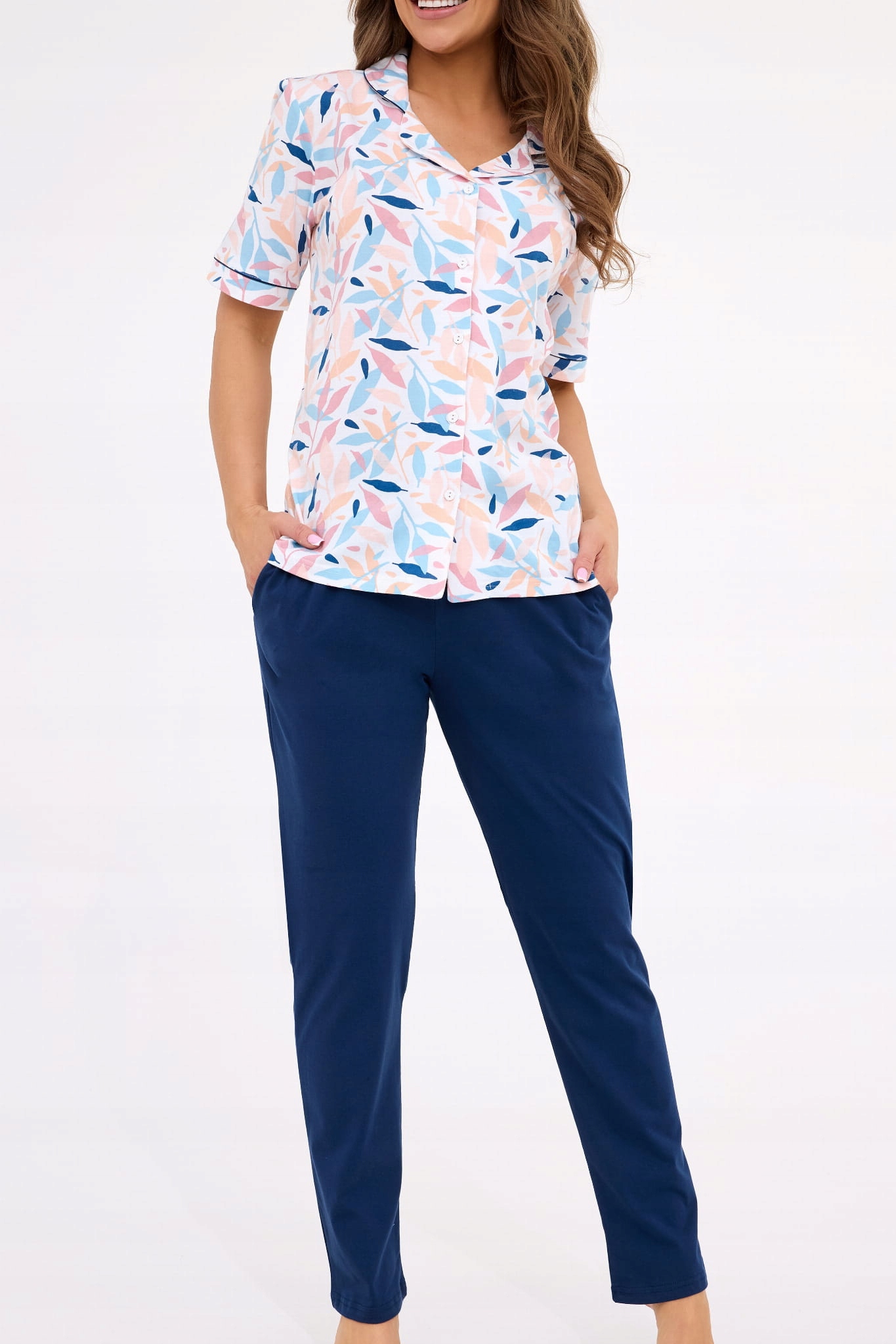 Rozpinana piżama damska Cornette 696/453 Anette [Rozmiar L]