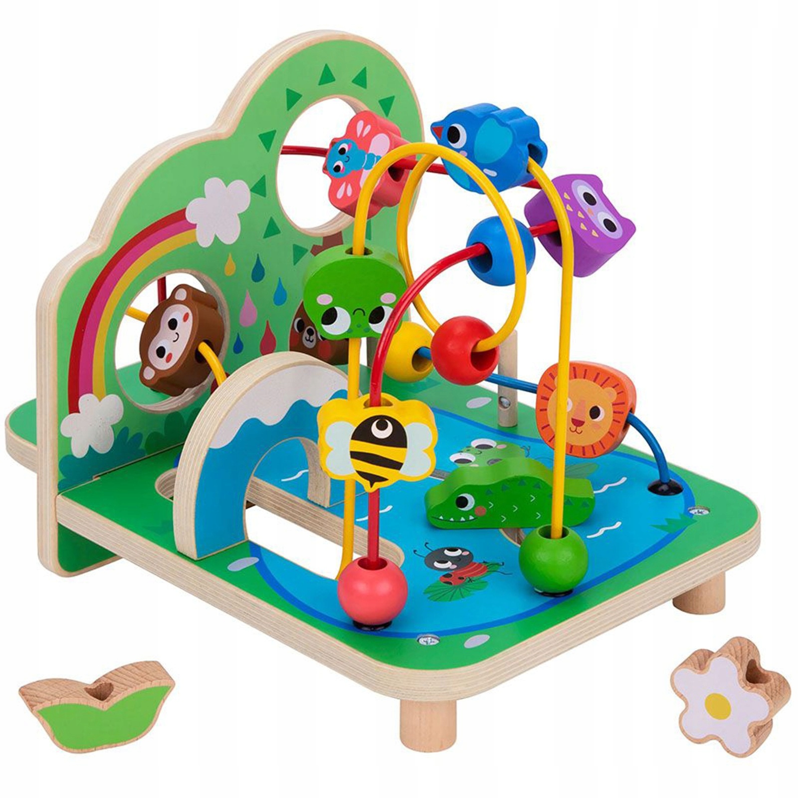 

Tooky Toy Drewniana Pętla Motoryczna Labirynt Las