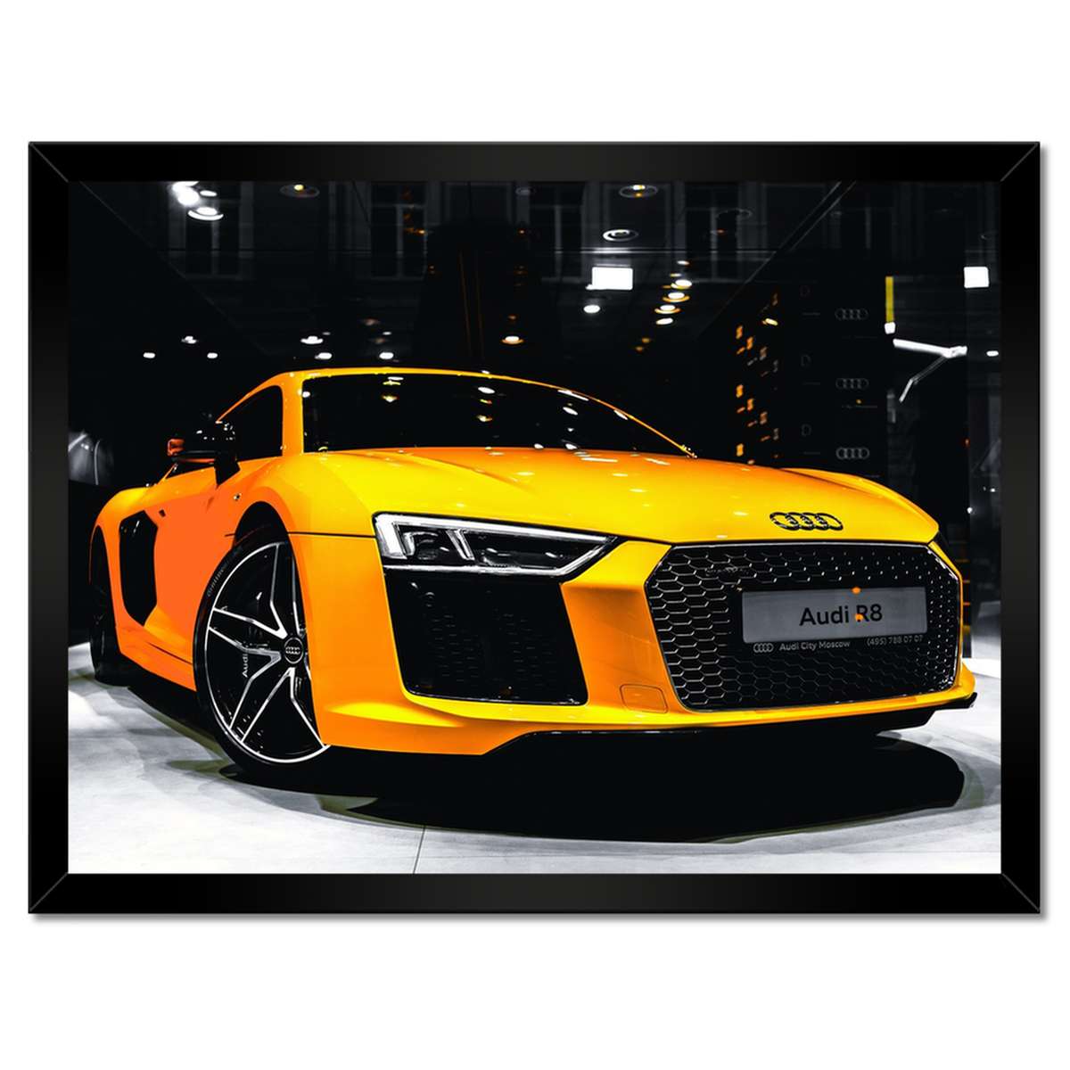 Plakáty v rámu 40x30 Žluté Audi R8
