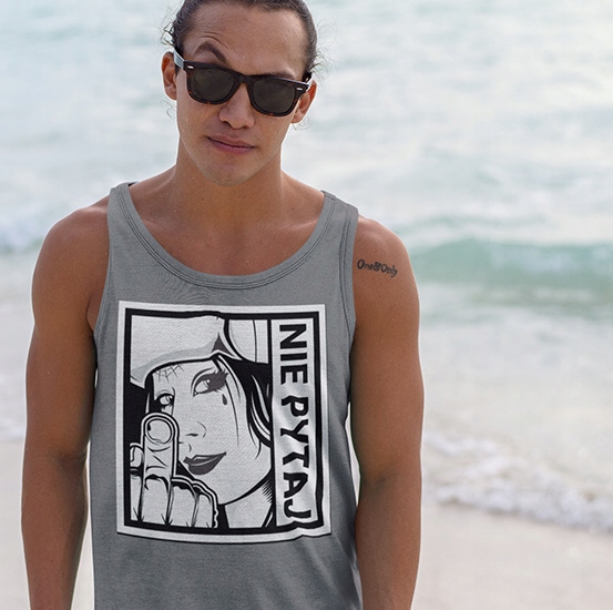 TANK TOP ŚMIESZNE NIE PYTAJ Rozmiar XL