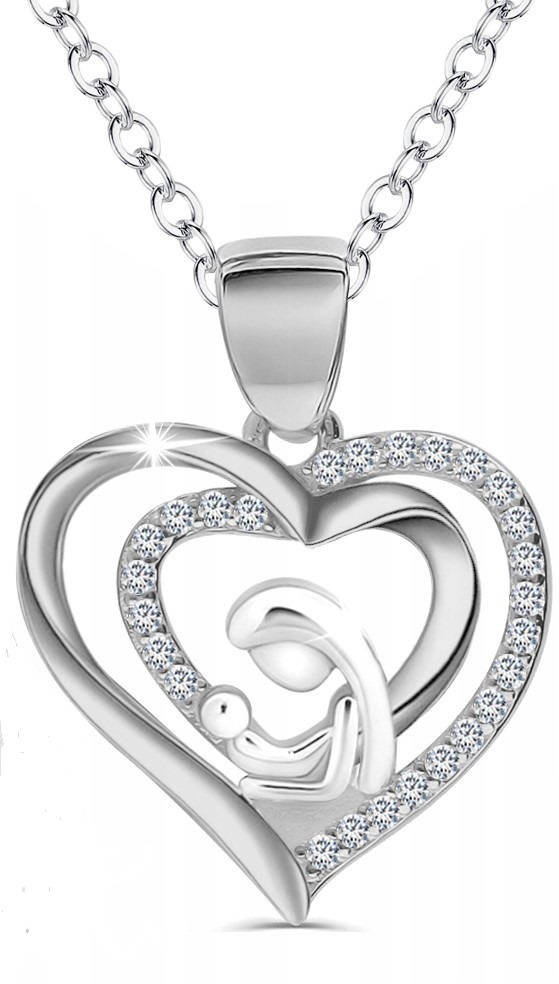 Stříbrný Řetízek Dámský Náhrdelník S Přívěskem Medailon Na Křtiny Přijímání