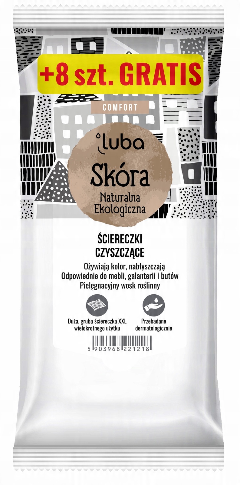 

Luba Comfort ściereczki skóra naturalna ekologiczn