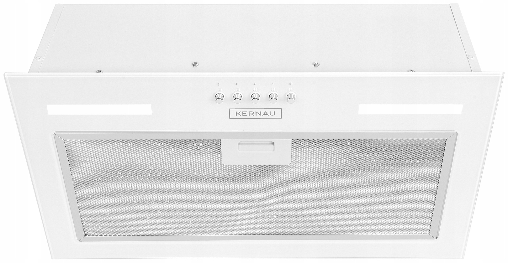 Okap Kuchenny Kernau KBH1060W Białe Szkło Cichy 55 Led 155-330m³/h 49-65dB