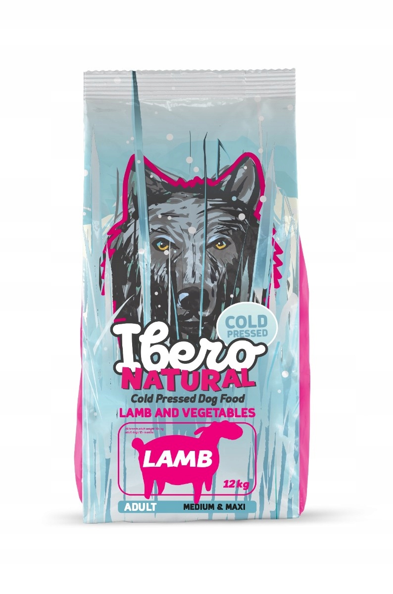 Ibero Cold Pressed Adult M/L Jagnięcina 12 kg