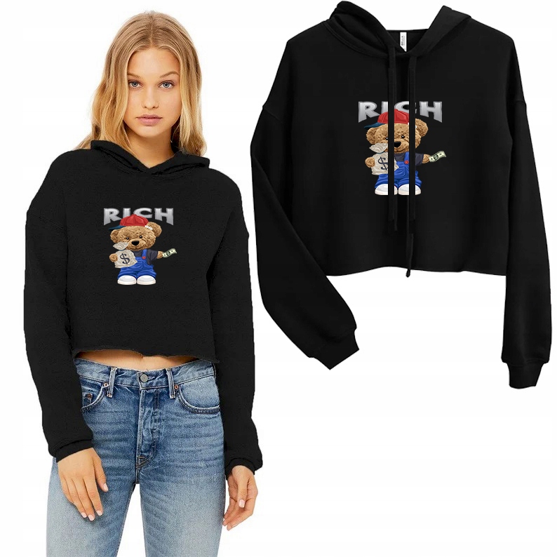 

Krótka Cropped Bluza Rich Teddy L