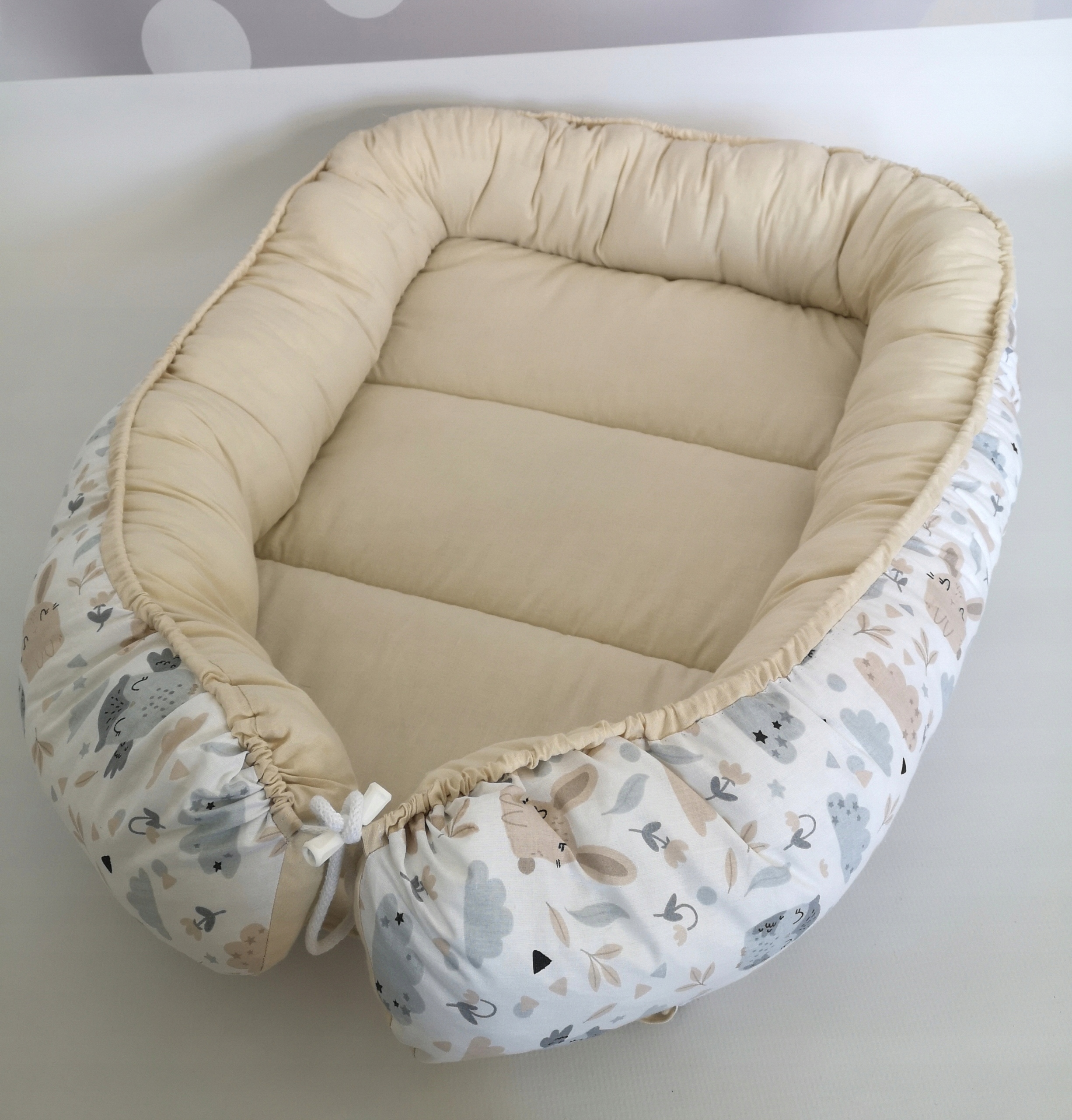 LiLo duży KOKON XXL niemowlęcy gniazdko dla dzieci bawełna dwustronny EAN (GTIN) 5904830391954