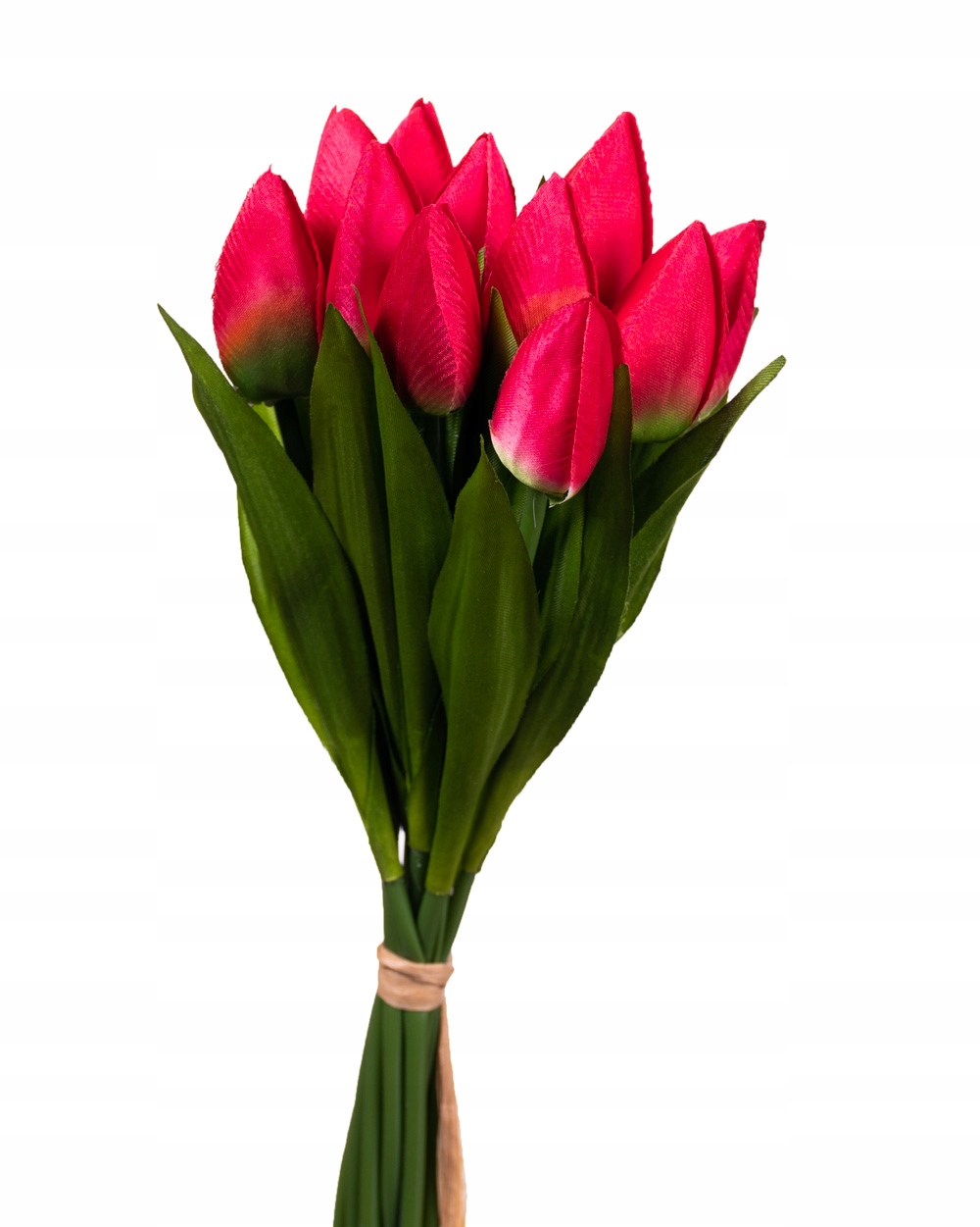 

Tulipany w bukiecie czerwone 12 gałązek sztuczne