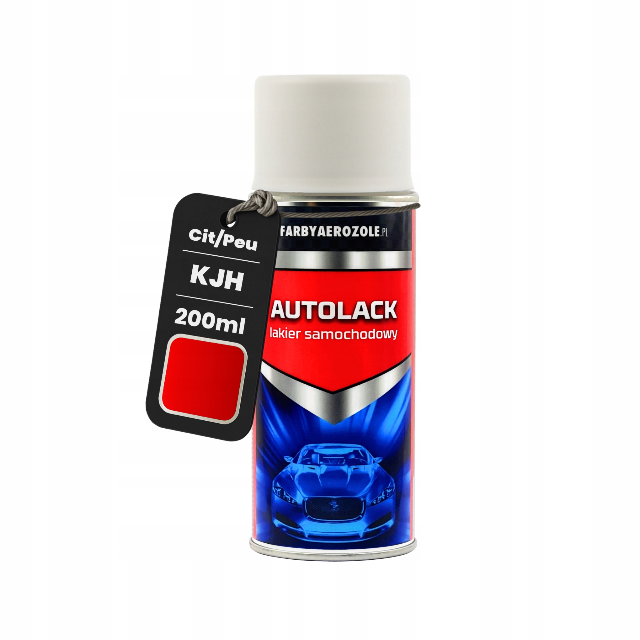 Peugeot Citroen Kjh (Rouge Scarlet) Lakier samochodowy Spray 200ml Czerwony