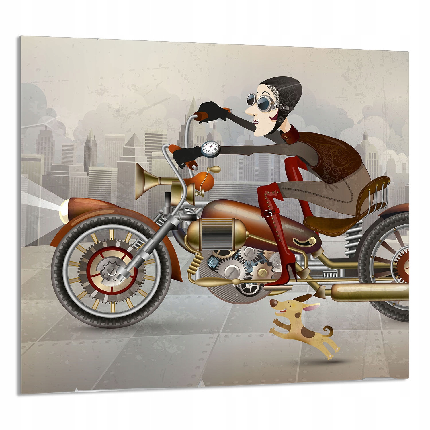 Skleněný Panel Do Kuchyně 65x60 Motocykl Tvrzené Sklo