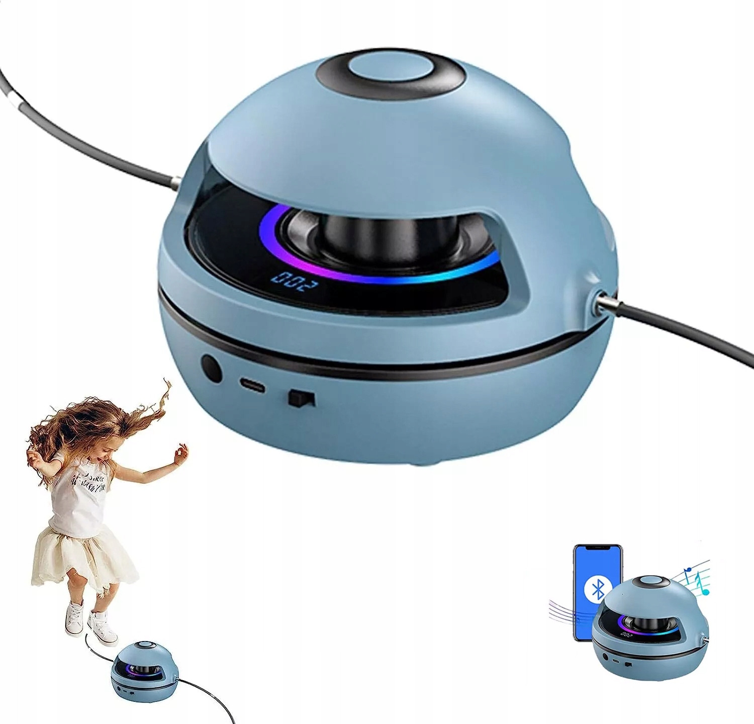 Elektronické Automatické Švihadlo Hračka Regulovatelná Rychlost Dárek