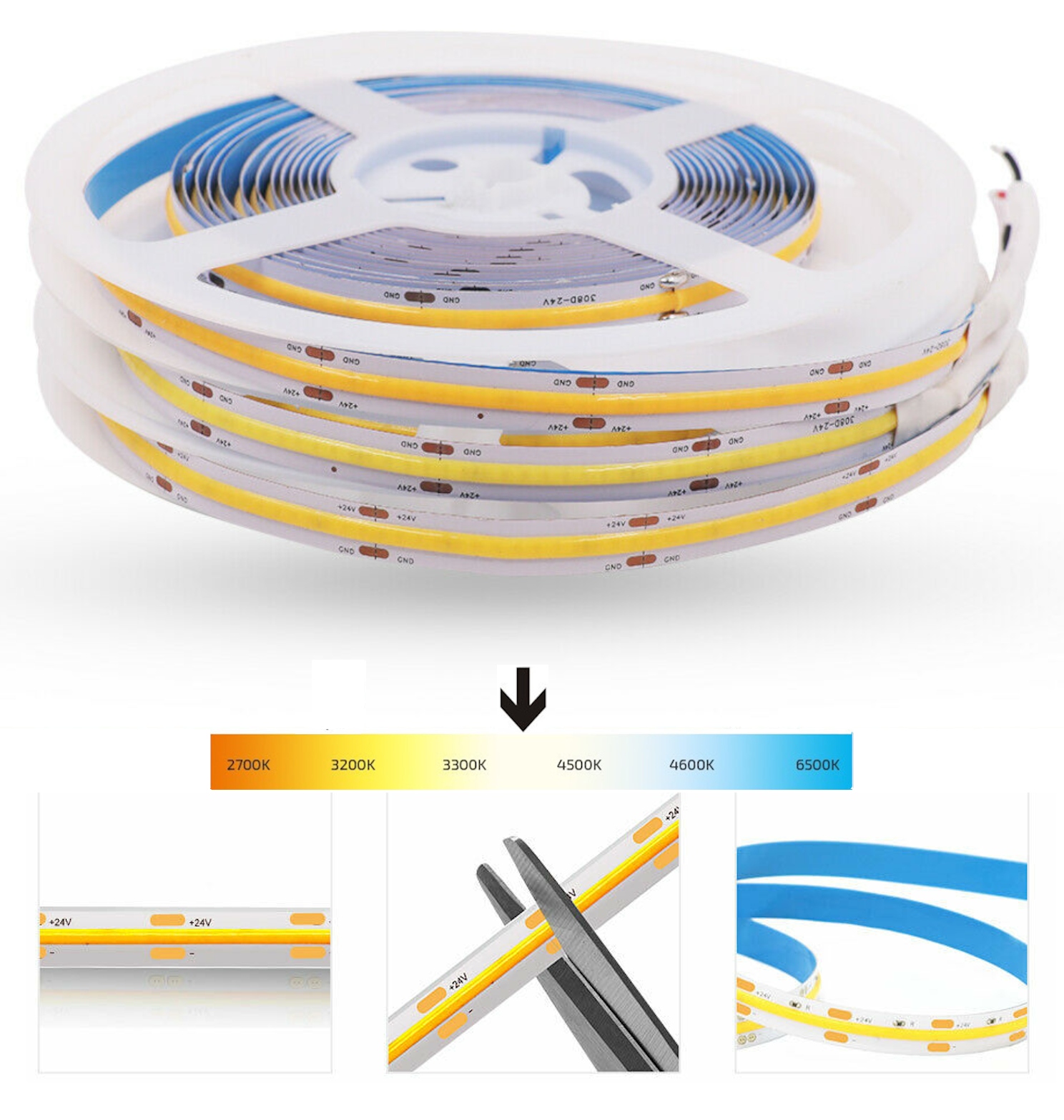 

Taśma Led Cob Neon neutralny 4000K linia światła