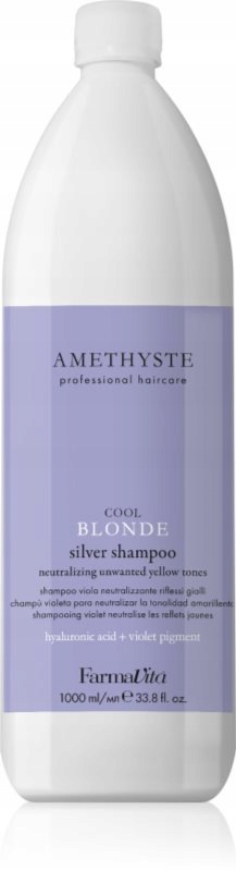 Farmavita Amethyste Cool Blonde Šampon Fialový Pro Blond Vlasy 1000 ML