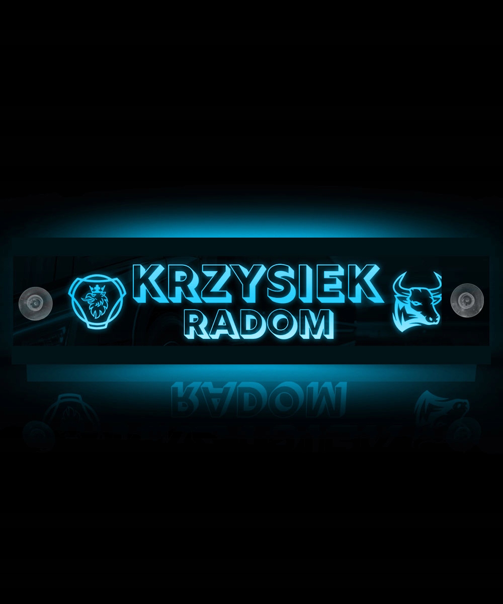 Tablica Imienna Led Tir Podświetlana dla Kierowcy do Ciężarówki Premium XL EAN (GTIN) 5903457069505