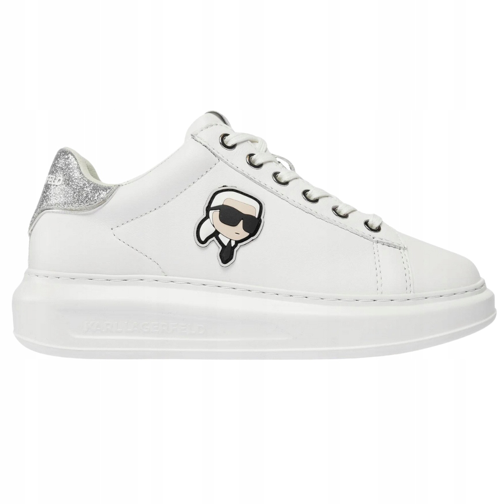Karl Lagerfeld Bílé tenisky Kapri Nft Lo Lace 40