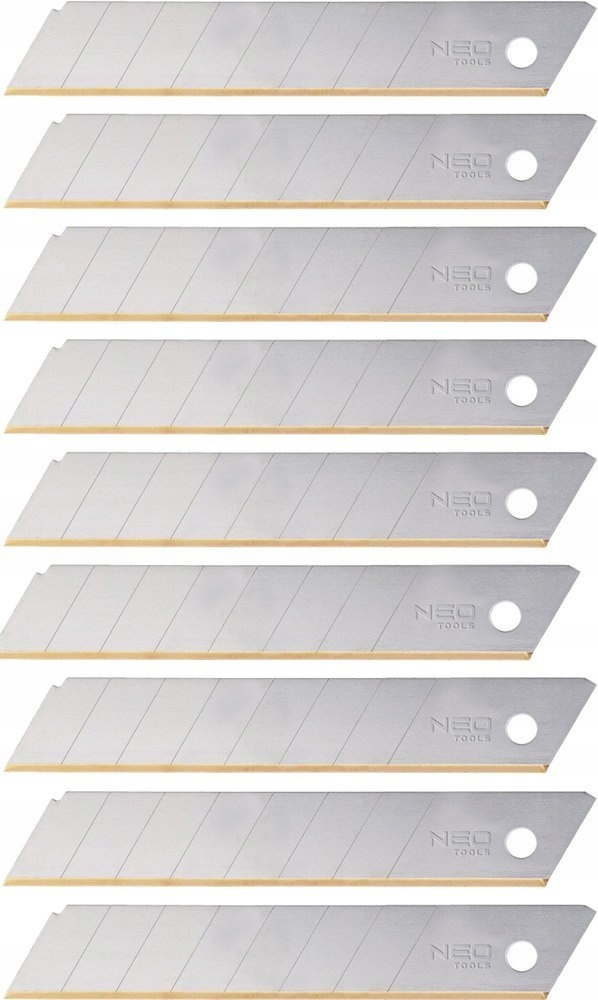 

Ostrza łamane wymienne tytan 18 mm Neo Tools 10szt