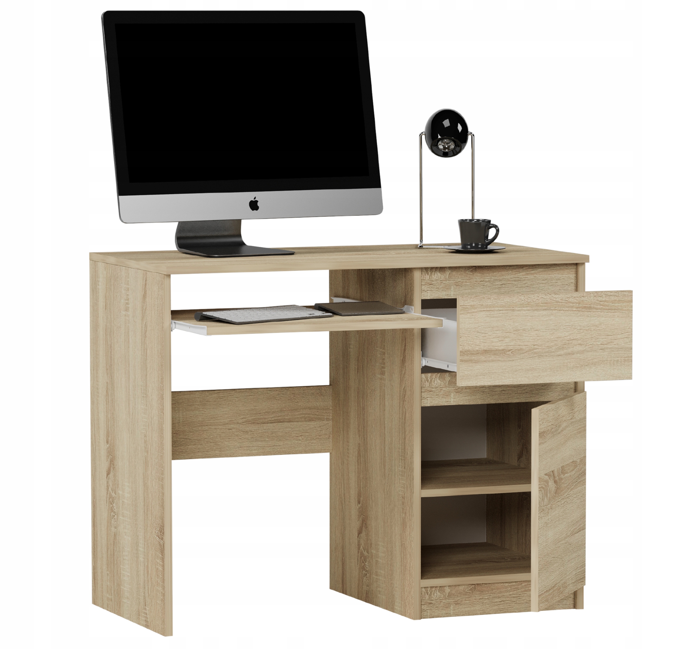 Meble Biurko komputerowe stolik 90cm sonoma N-33 SONOMA