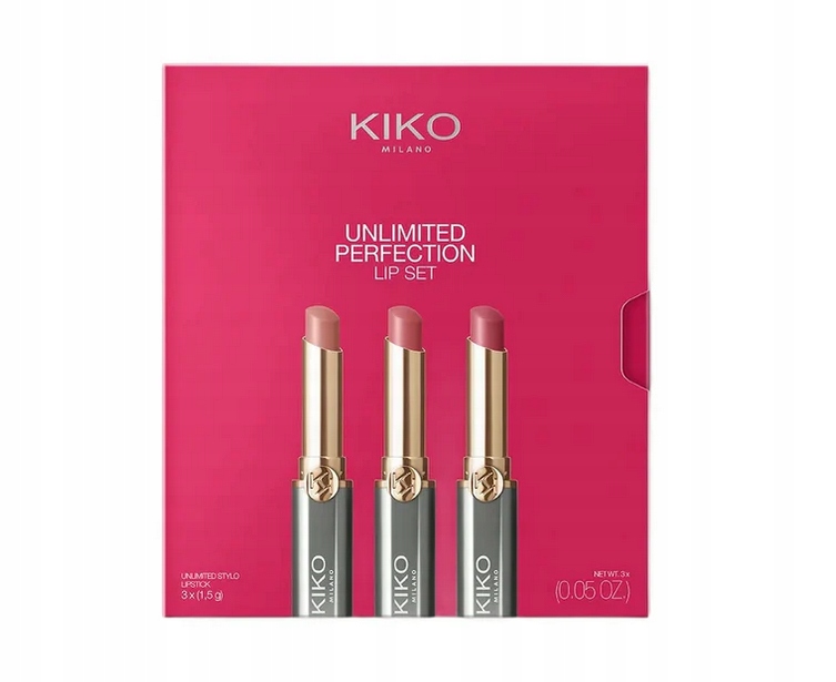 Kiko Milano Unlimited Perfection Lip sada 3 rtěnek