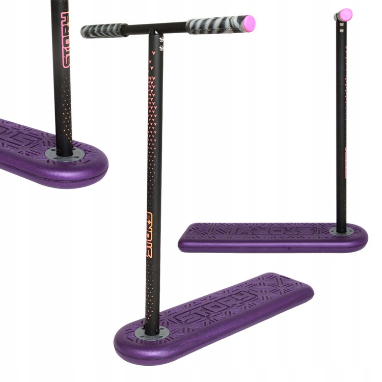 Freestyle Koloběžka na trampolínu Story Pro Scooter Černo-růžová 73-78 cm