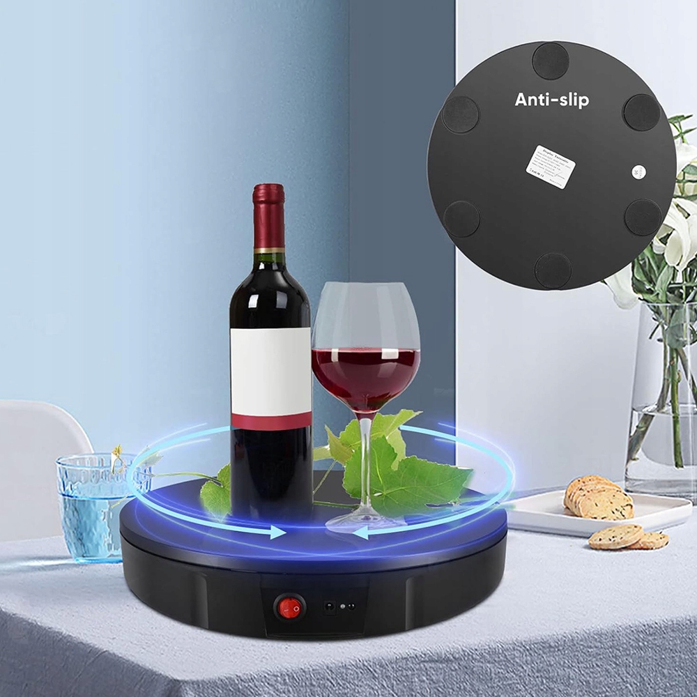 STOLIK WYSTAWOWY OBROTOWY STOJAK FOTOGRAFICZNY STÓŁ PODSTAWKA ELEKTRYCZNY Model obrotnica