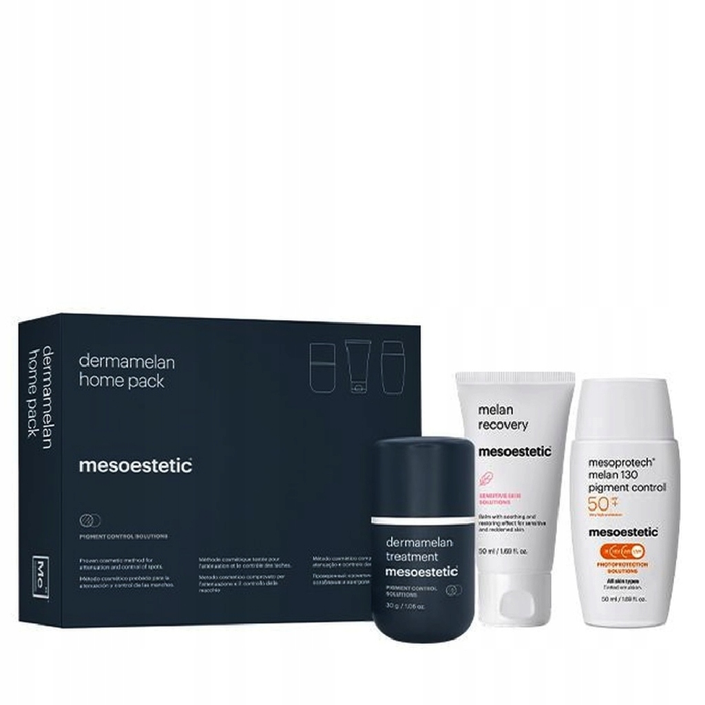 Mesoestetic Dermamelan Home Pack Zestaw na przebarwienia 3 kremy