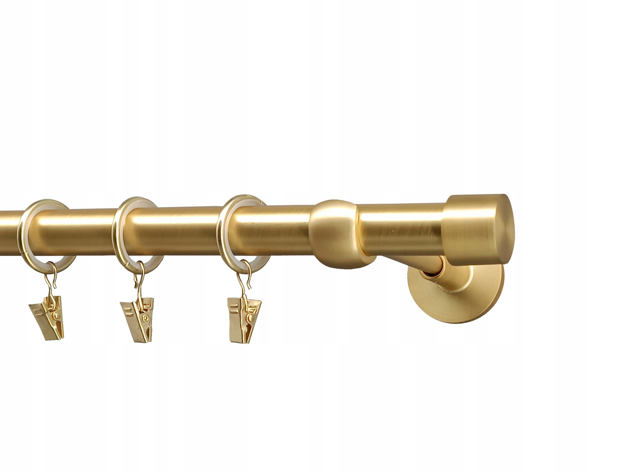 KARNISZ 19mm ZŁOTO MAT Nowoczesny 320cm Luna Marka ESTAdeco