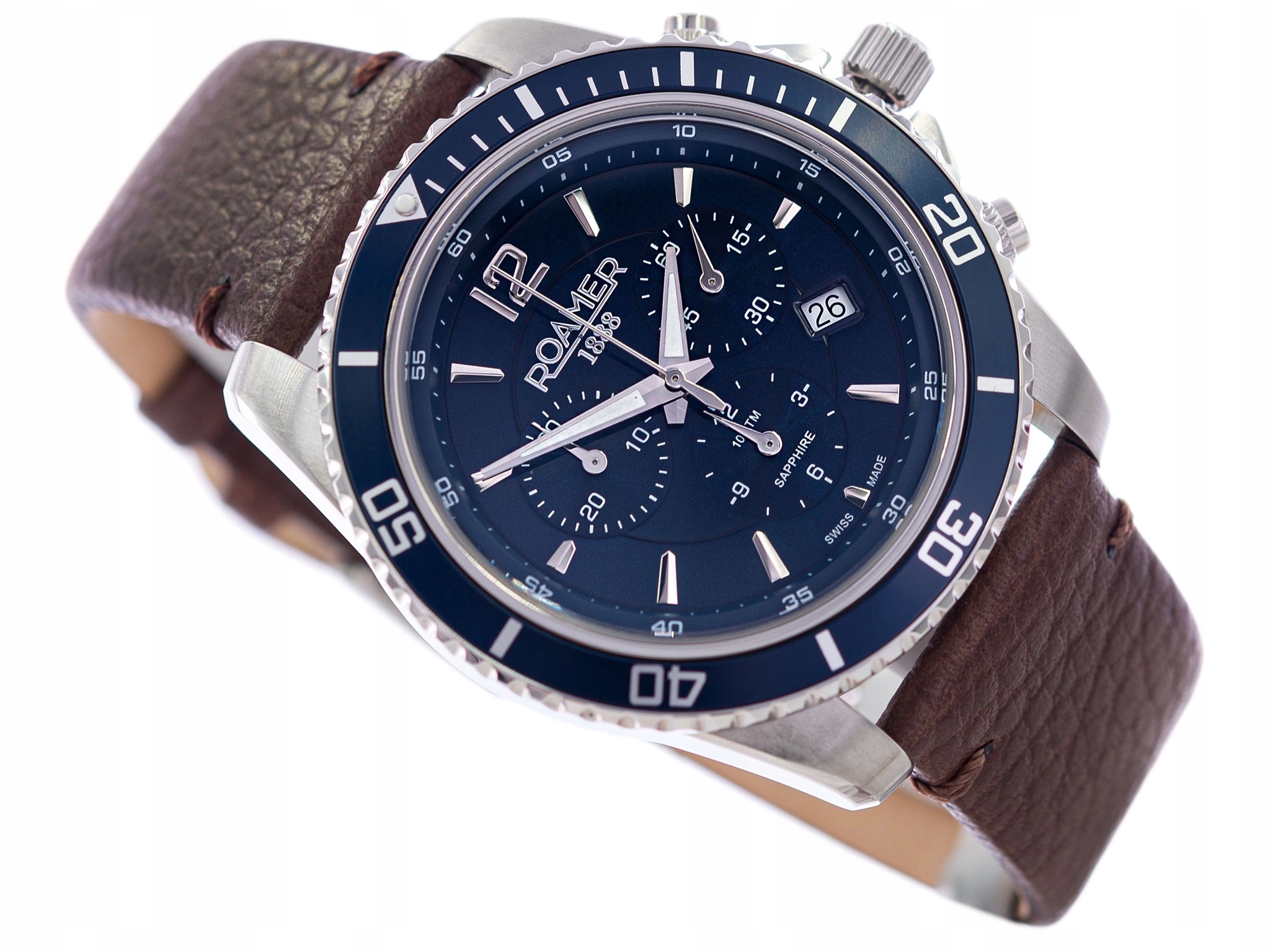 Pánské Hodinky Roamer 862837 41 45 02 Se Stopkami