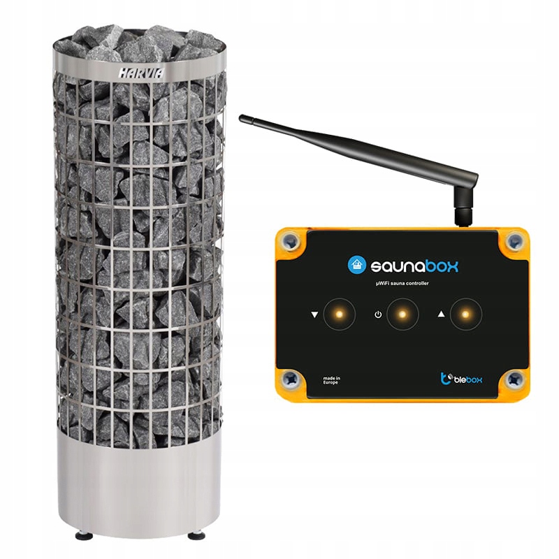 Sada do sauny pec Harvia PC110E 10,8 kW WiFi ovládač SaunaBox Pro