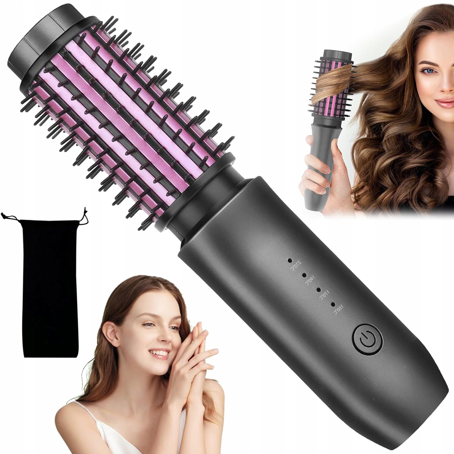 Kulma pro styling krátkých a dlouhých vlasů, 4 úrovně teploty