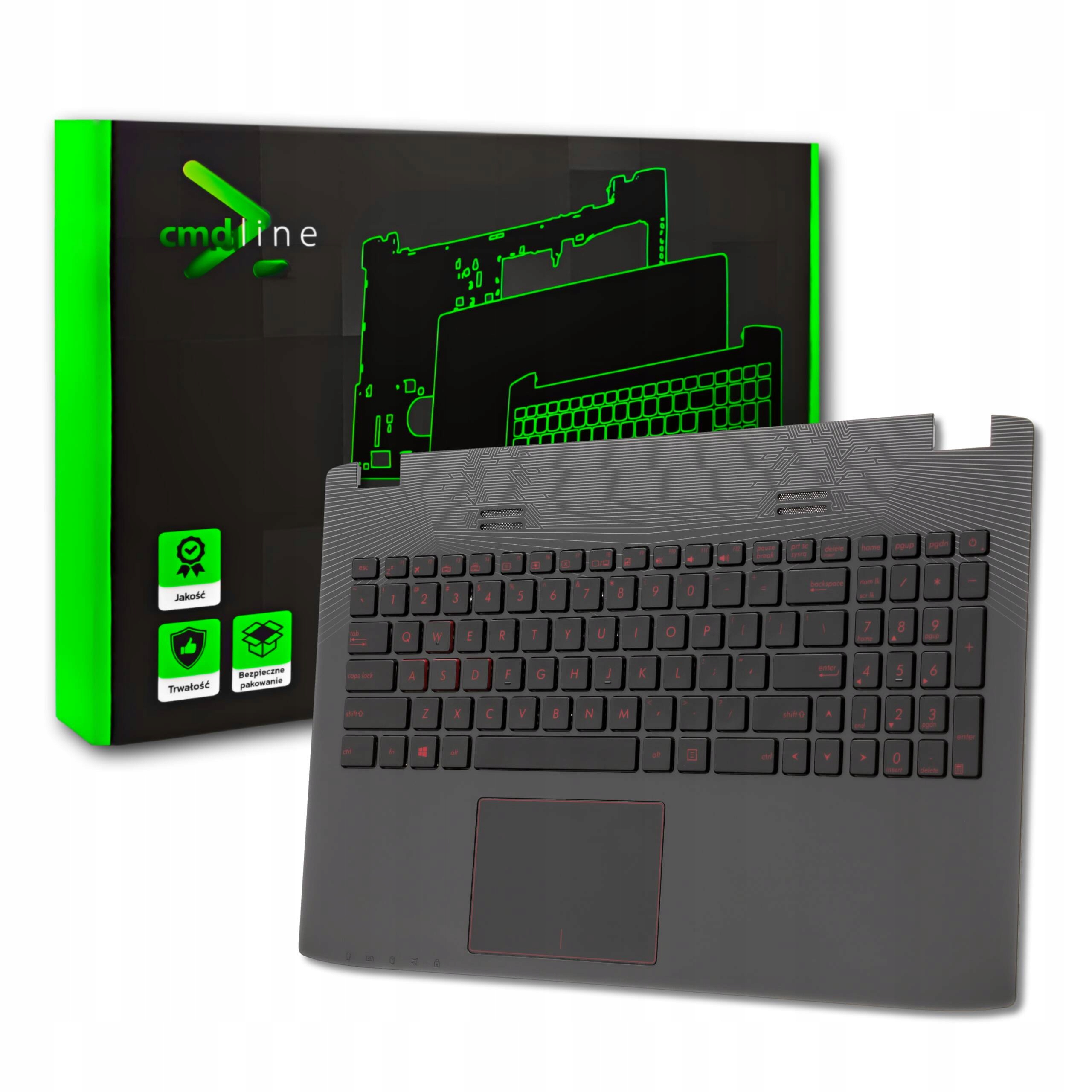 Palmrest Klawiatura Led Do Asus Rog GL552V GL552VX