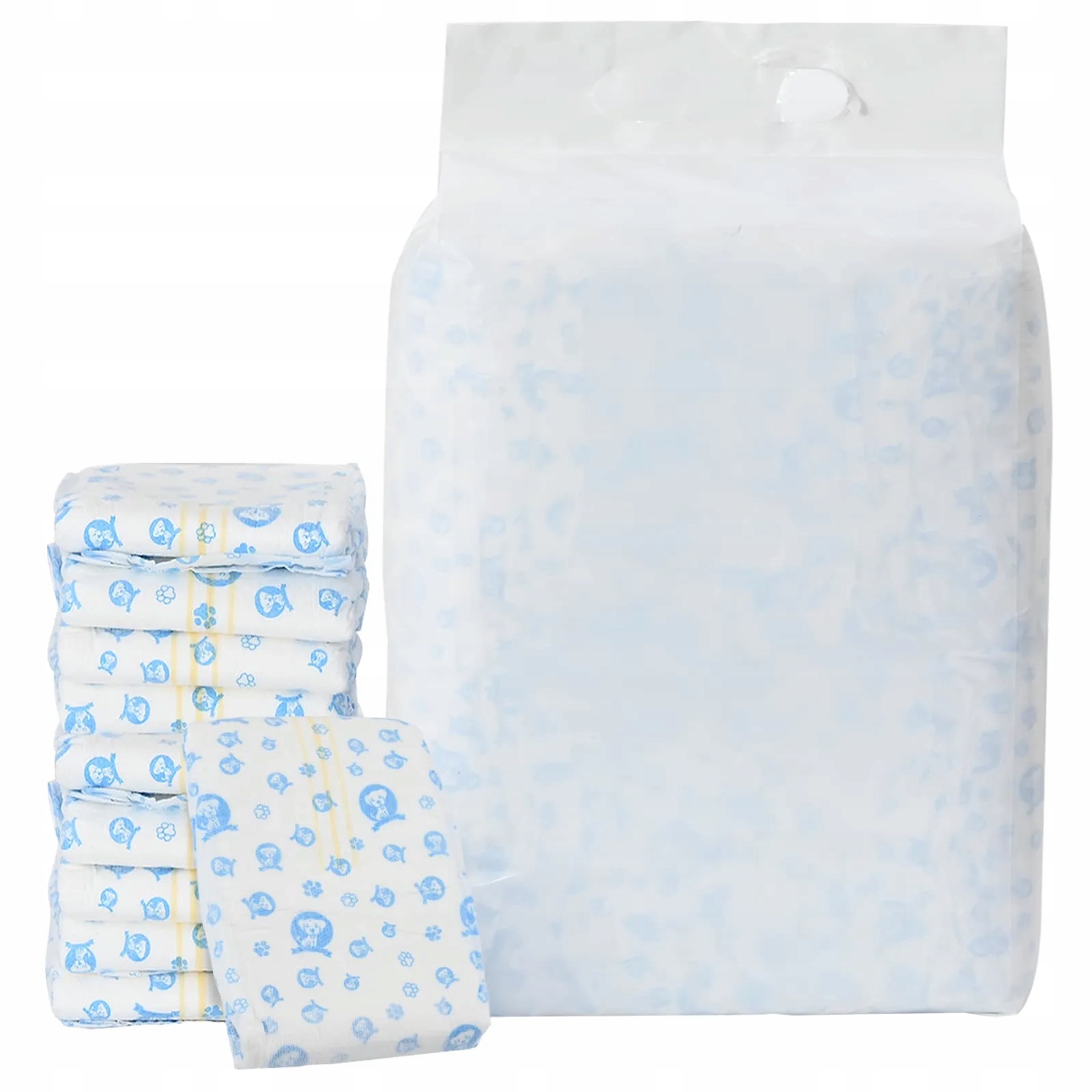 Jednorázová plena pro psy samce 50 pcs Bílý S