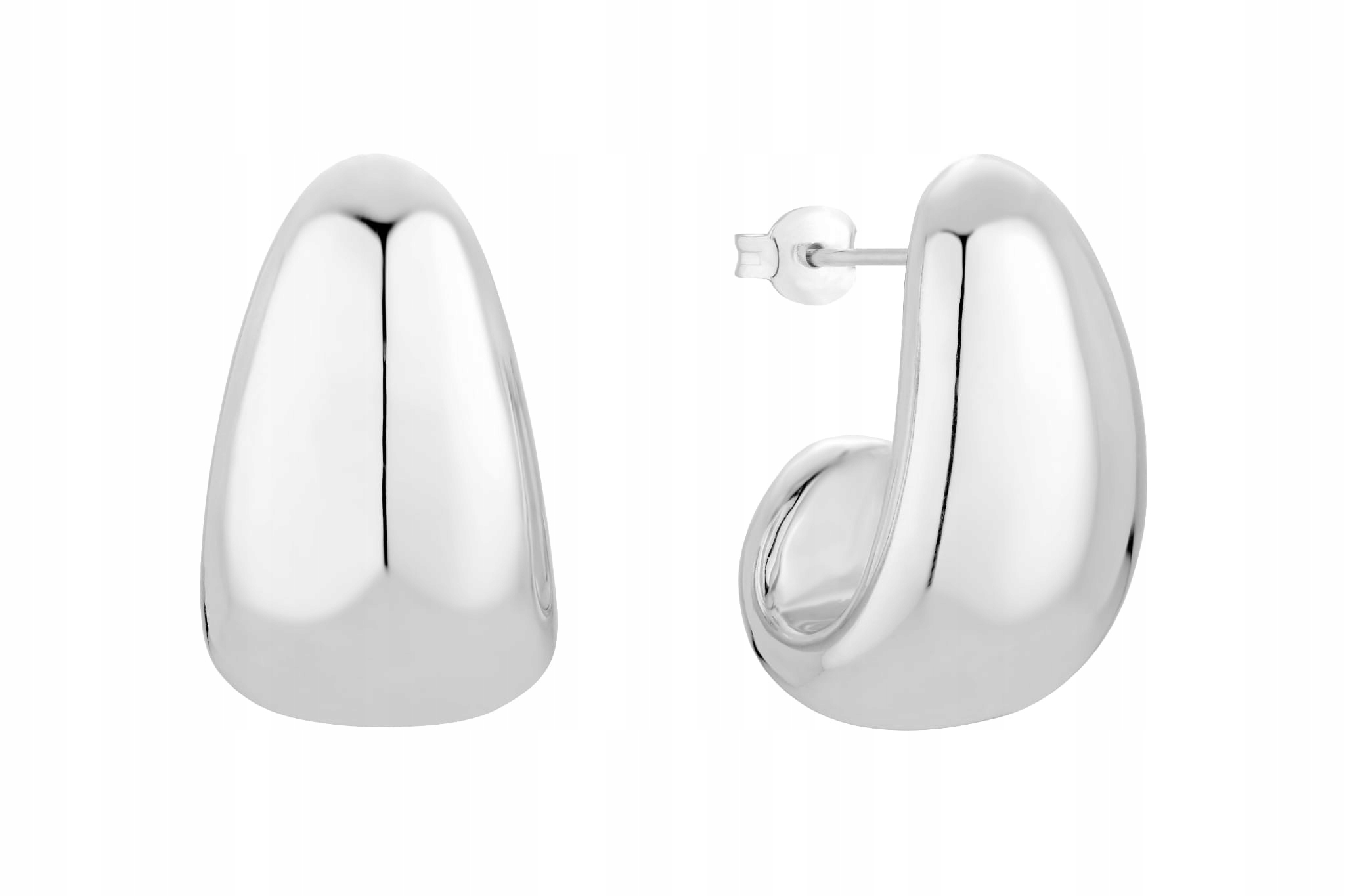 Stříbrné náušnice ve tvaru mandlí 8,40 g, Stříbro 925