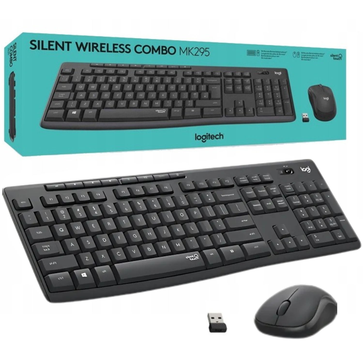 Sada Tiché Klávesnice A Myši Logitech MK295