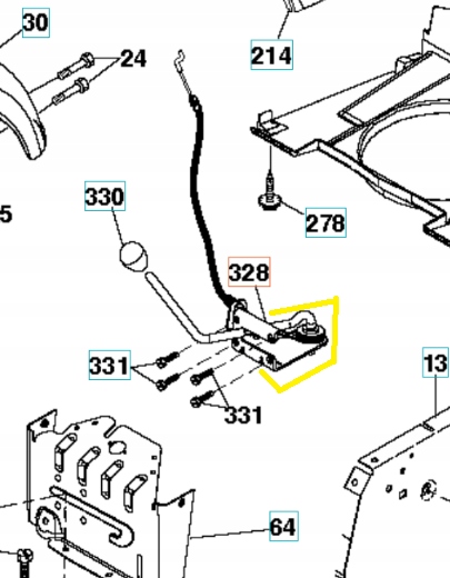 Regulátor vedenia Husqvarna 583536801