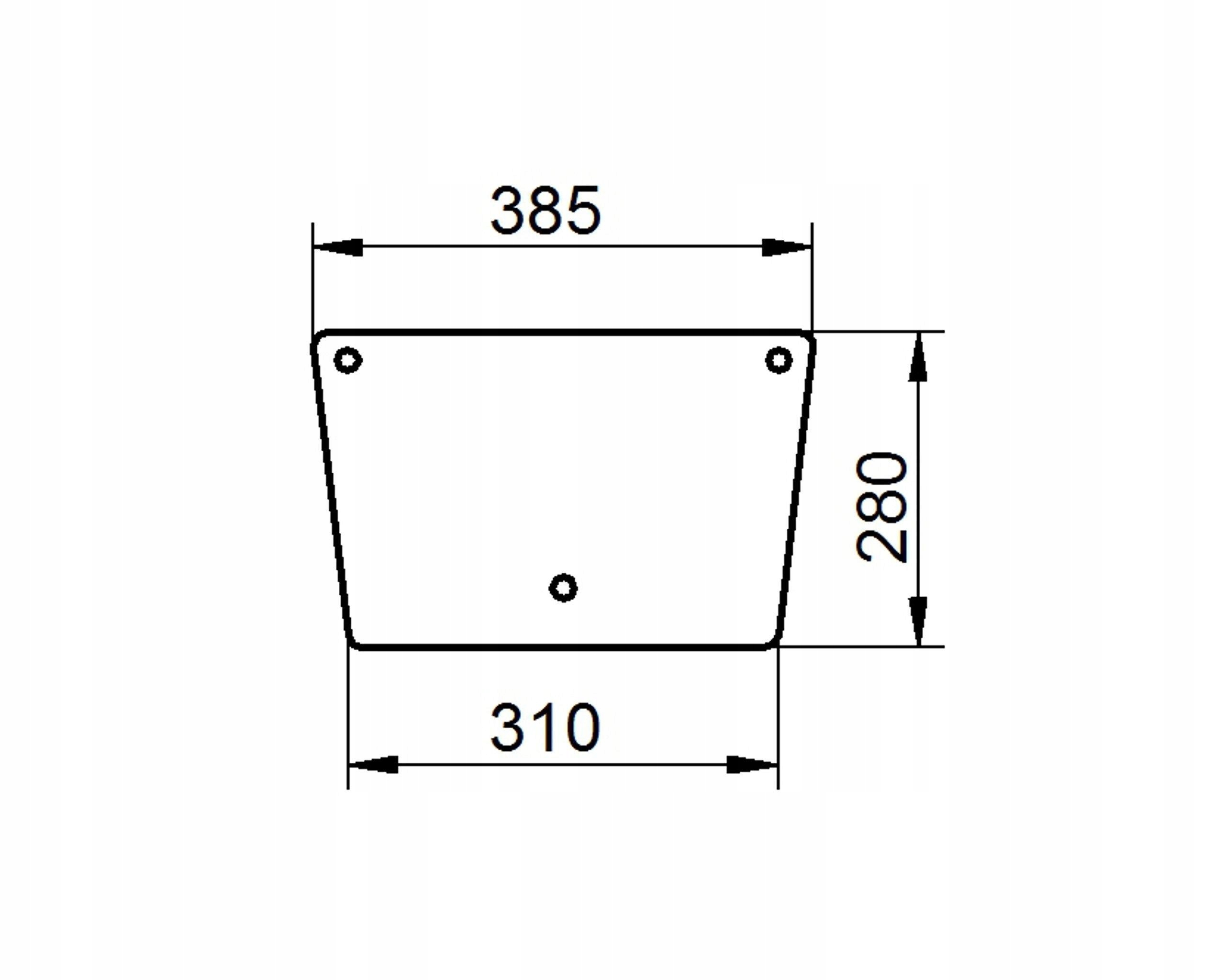 sklo pro traktoru Deutz-Fahr zadní spodní 615648