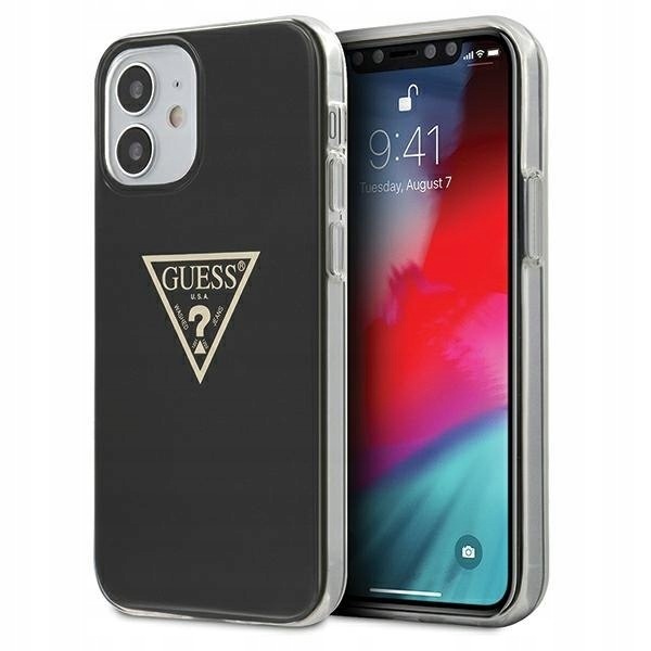 Guess GUHCP12SPCUMPTBK iPhone12 mini 5,4" czarny/black hardcase Metall