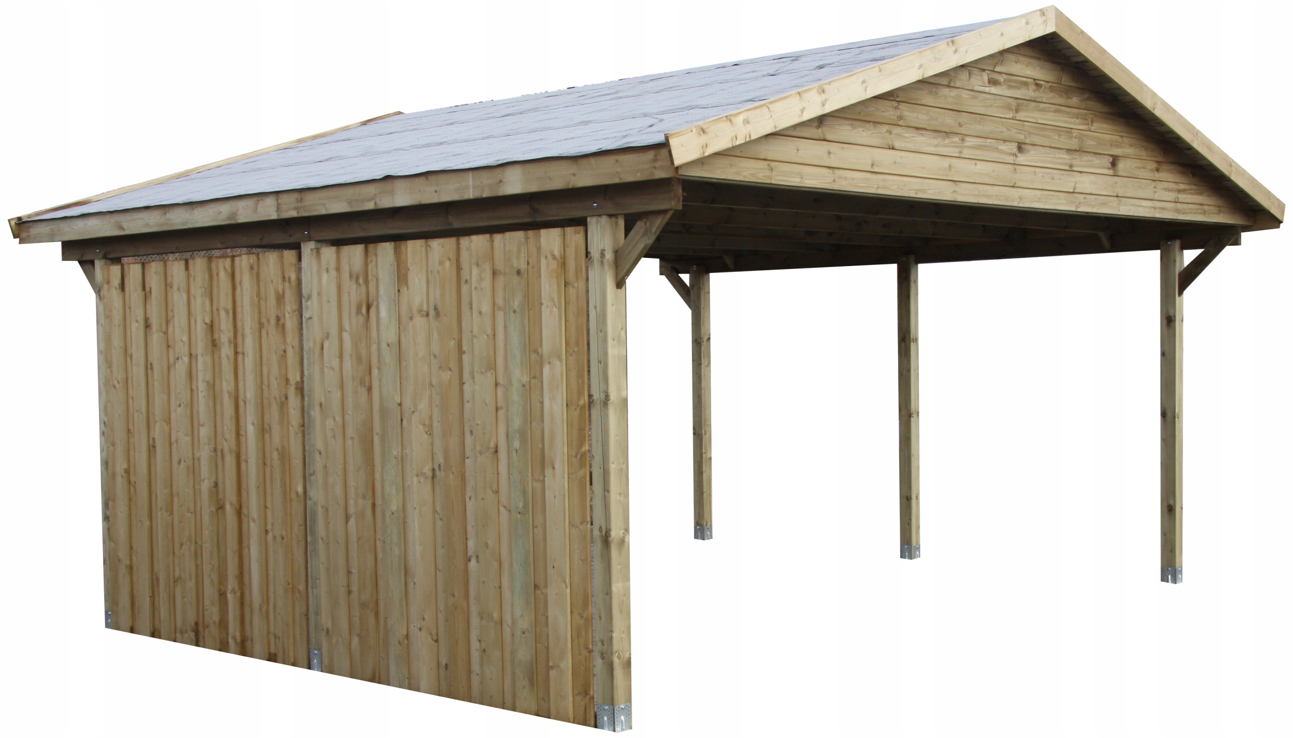 WIATA GARAŻOWA 326x698cm PŁYTA PVC Materiał dominujący drewno