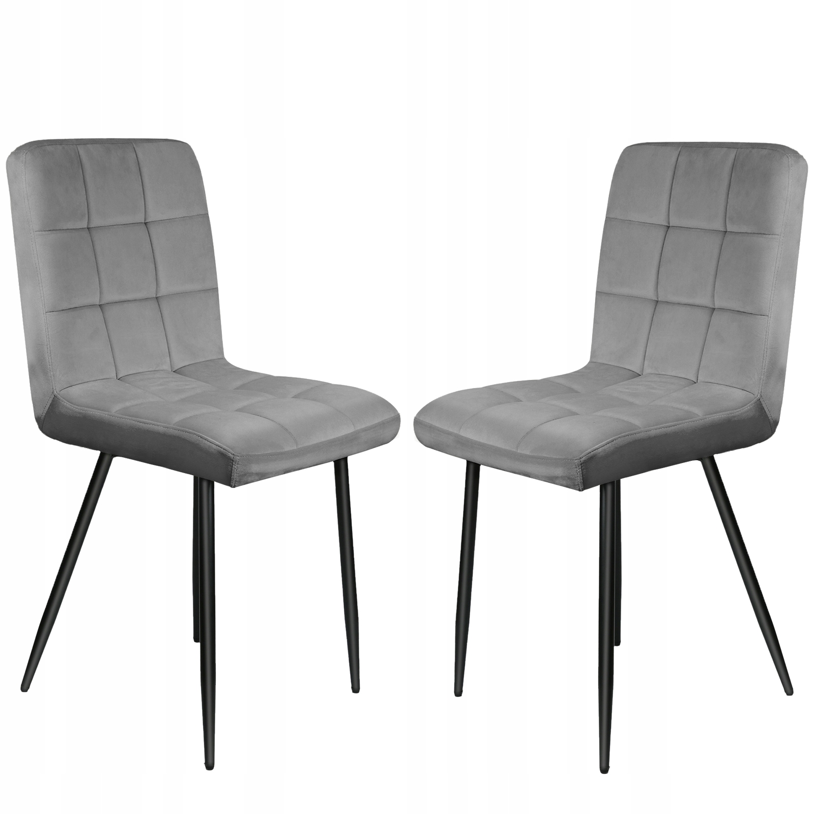 2X Krzesło Tapicerowane Kuchenne Welur Do Salonu Jadalni Różowy Loft Kolor korpusu czarny