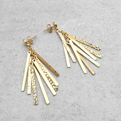 Pozlacené náušnice na vánoční stromek