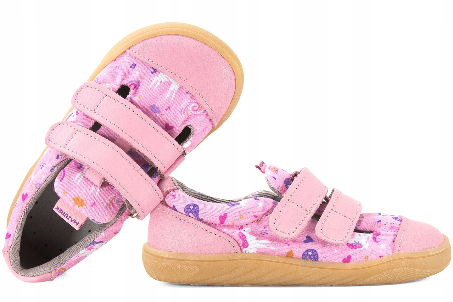Mazurek Slipper Barefoot Półbuty Dziewczęce Kapcie 22 Różowy