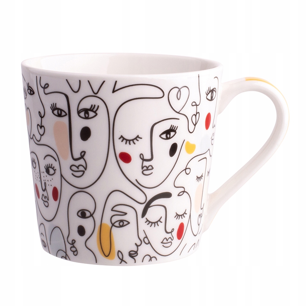 

Duży Kubek Do Kawy Porcelana Twarze