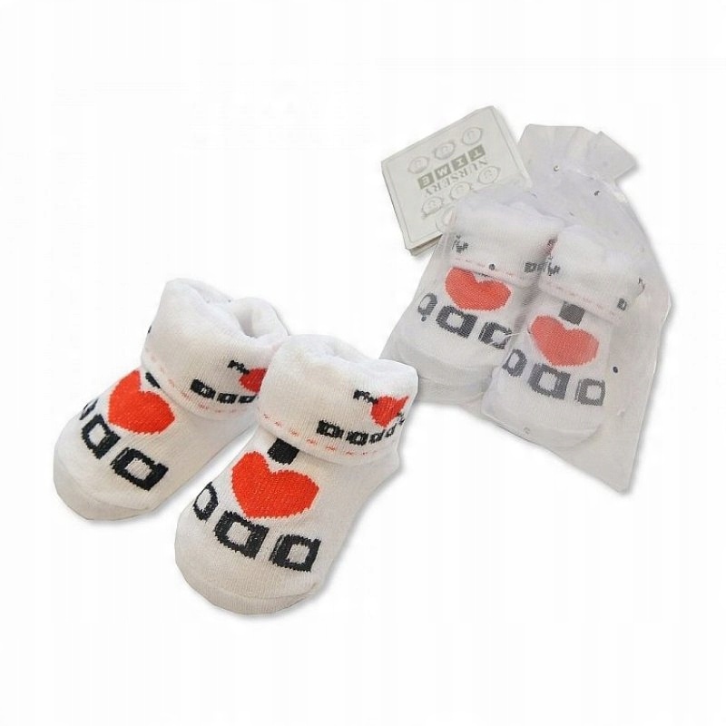 

Skarpetki Niemowlęce I Love Dad Torebka z siatki