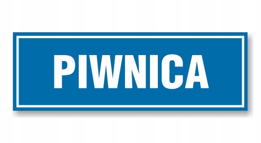 Tabliczka OP-32 - PIWNICA