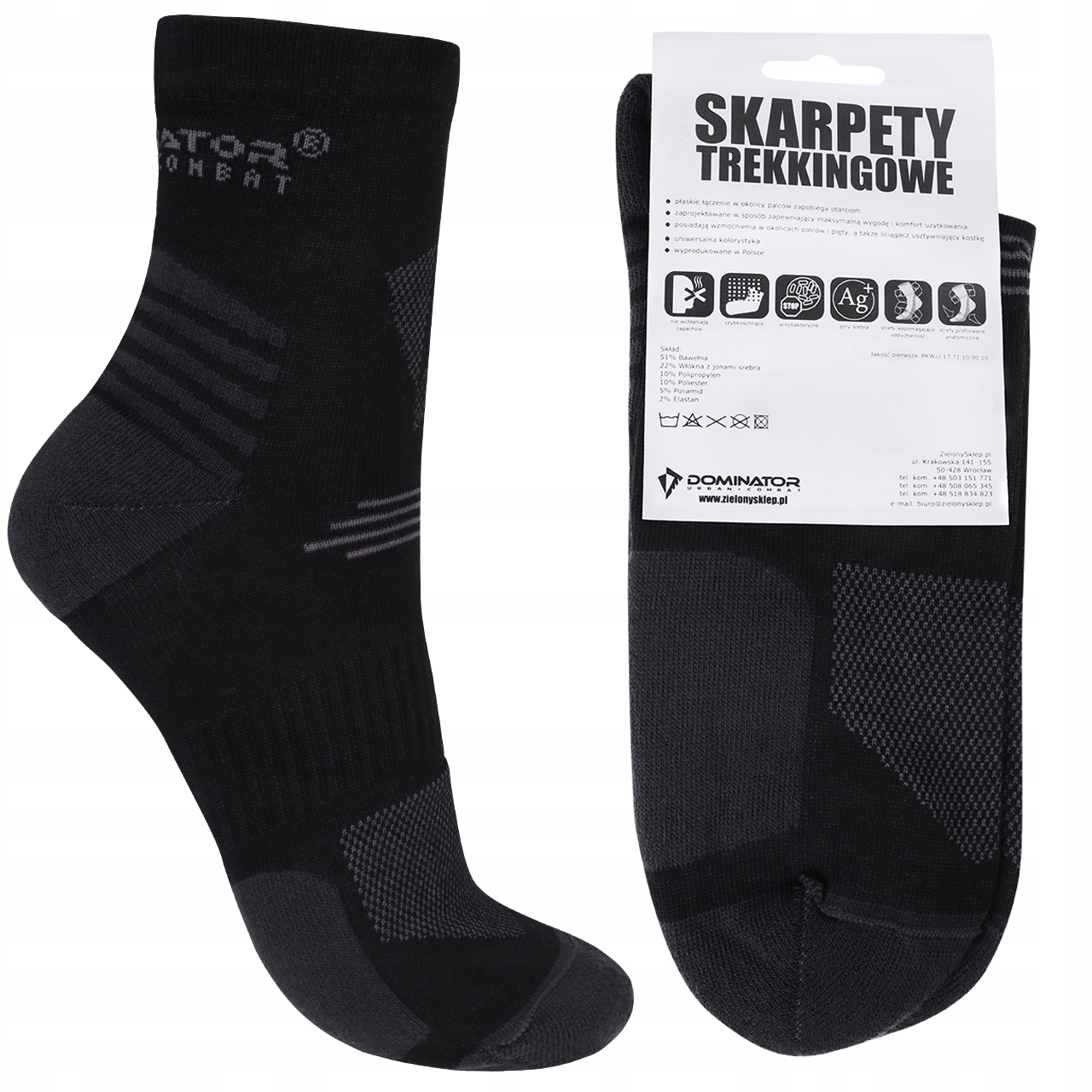 

Dominator Skarpety Letnie Light Trekkingowe 44-46
