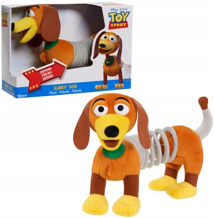 Toy Story Pružný Cienki Plyšová Hračka Slinky Dog 03280